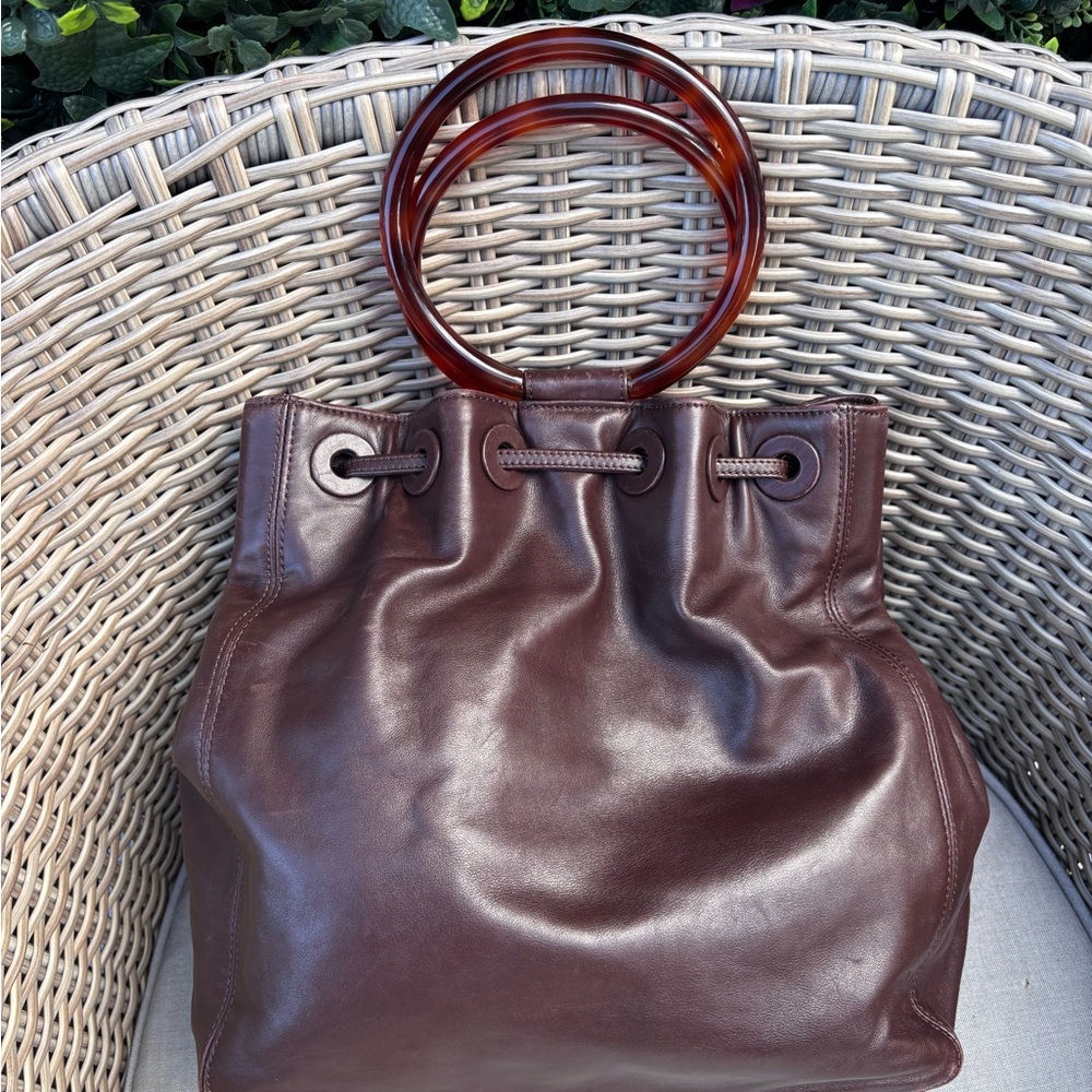 Authentic Chanel Brown Tortoise Shell Leather Buc… - image 5